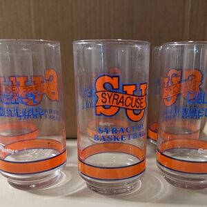 Set 6 Vintage Syracuse Basketball Glasses